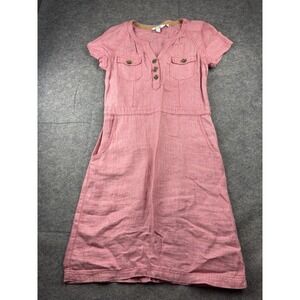 Boden Pink Short-Sleeve Mini Dress